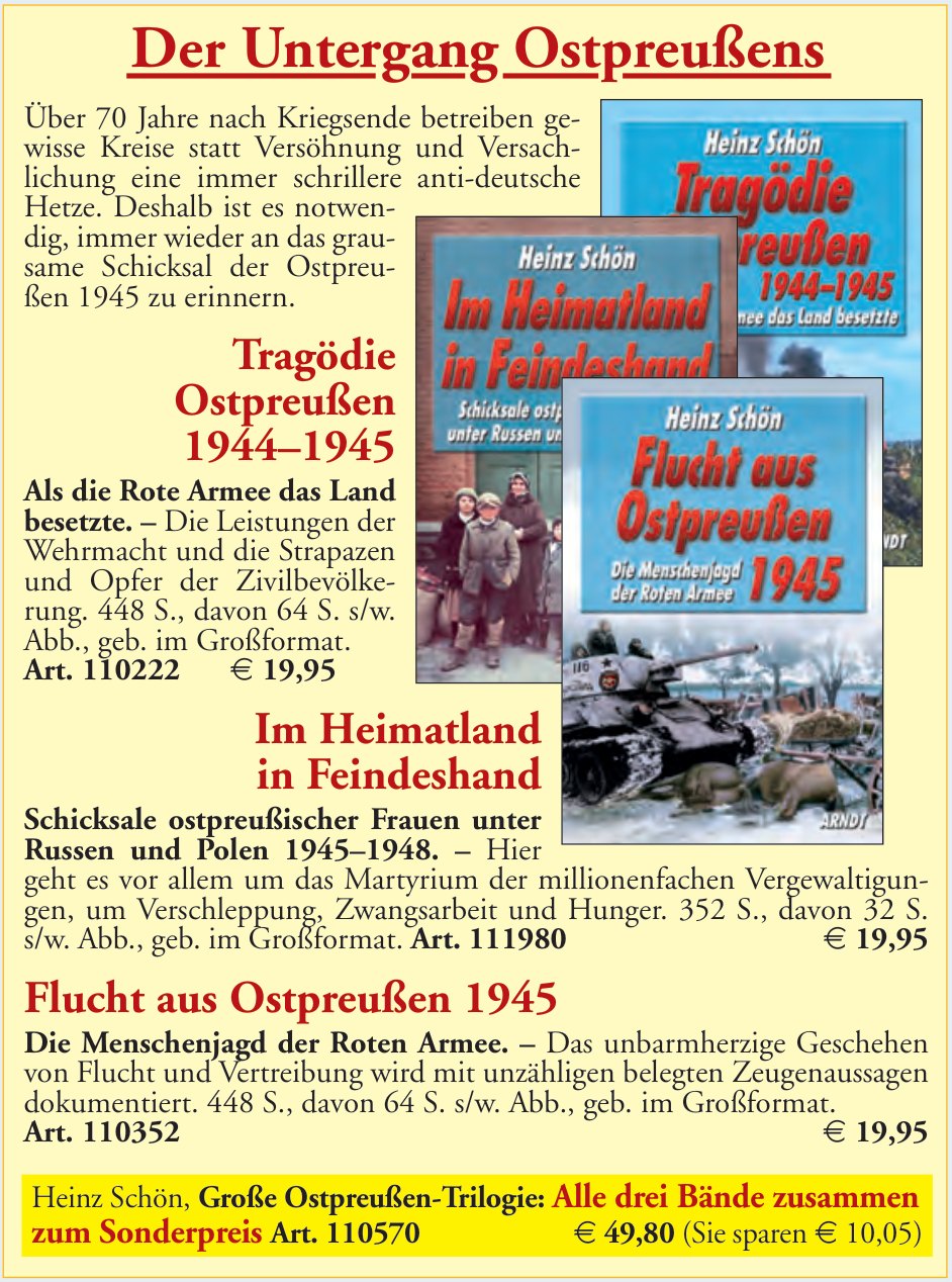 Der Untergang Ostpreußens – aus dem Jahreskatalog 2026 von Lesen & Schenken